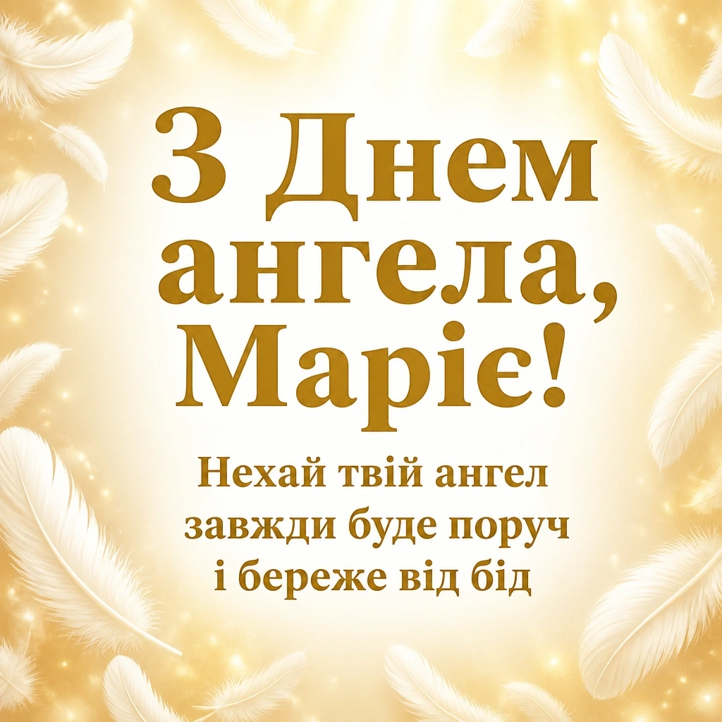 привітання з днем ангела марії в прозі