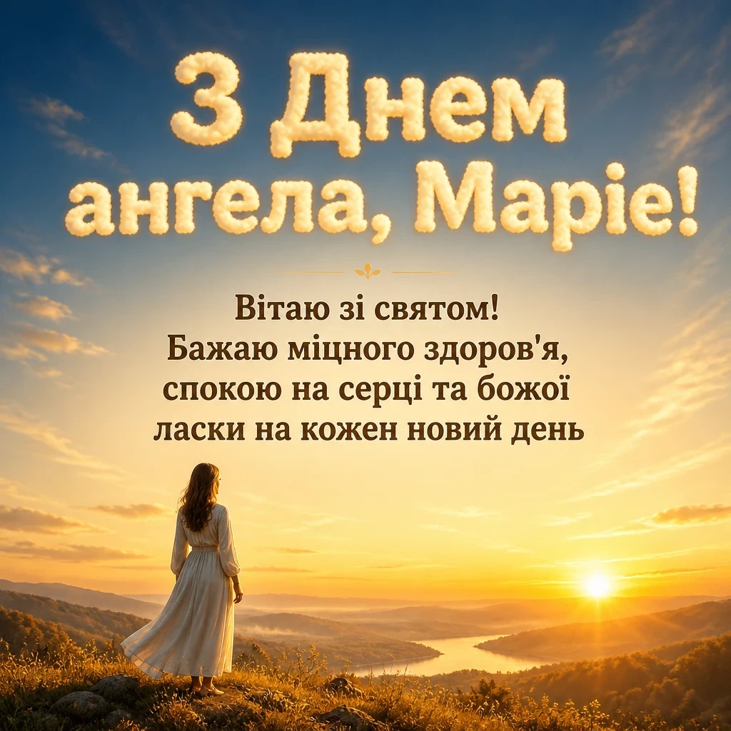 привітання з днем ангела марії в прозі
