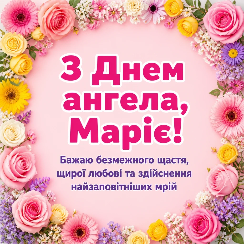 привітання з днем ангела марії в прозі