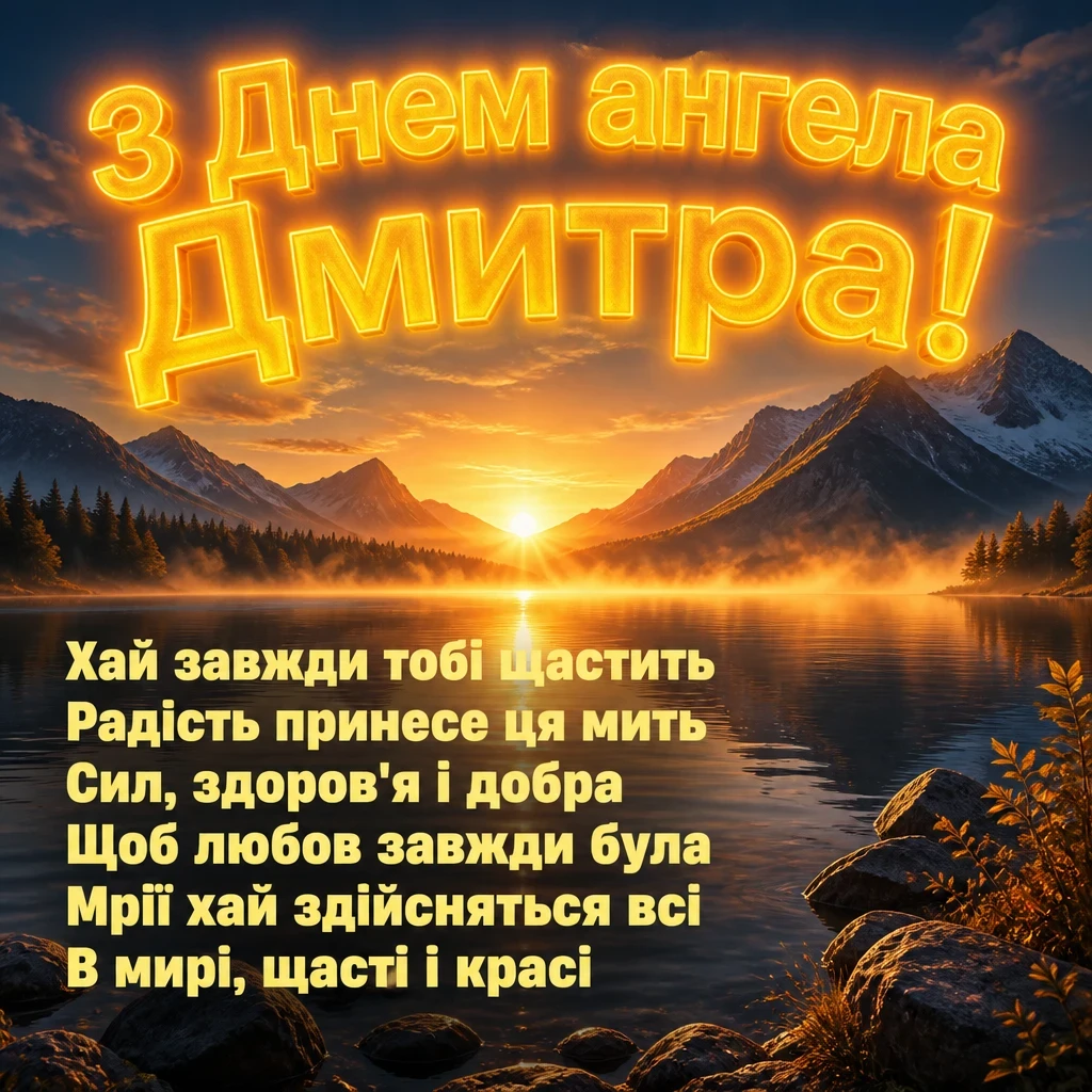 діма привітання з днем ангела дмитра