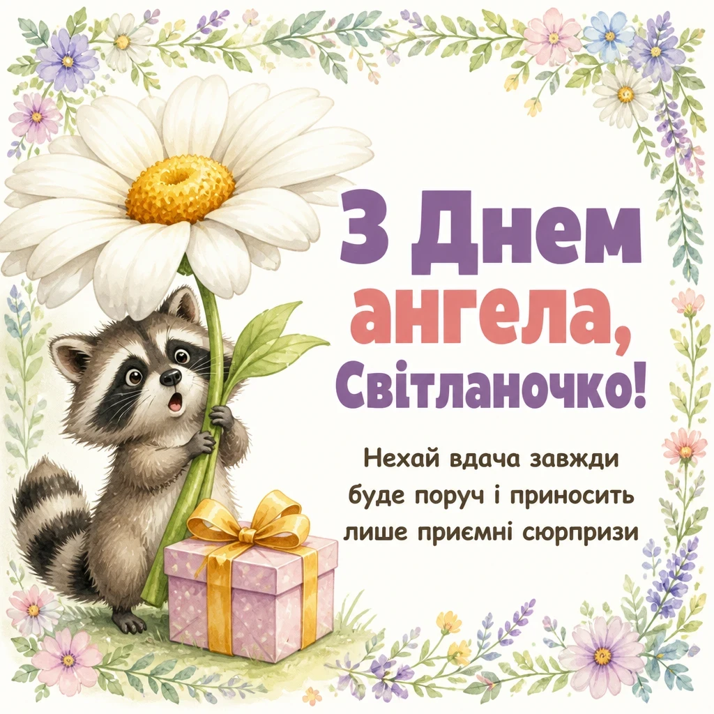 з днем ангела світланочка
