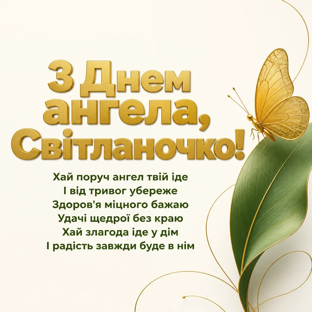 з днем ангела світланочка