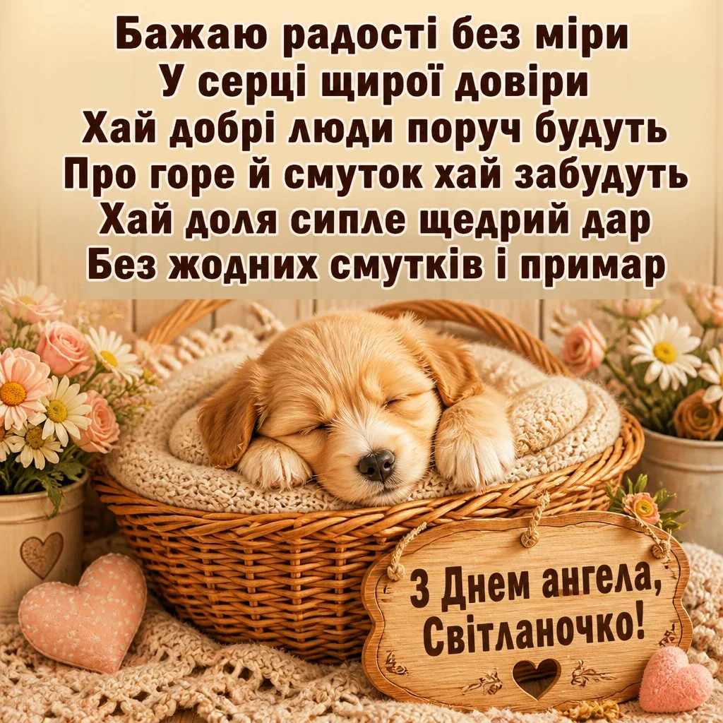 з днем ангела світланочка