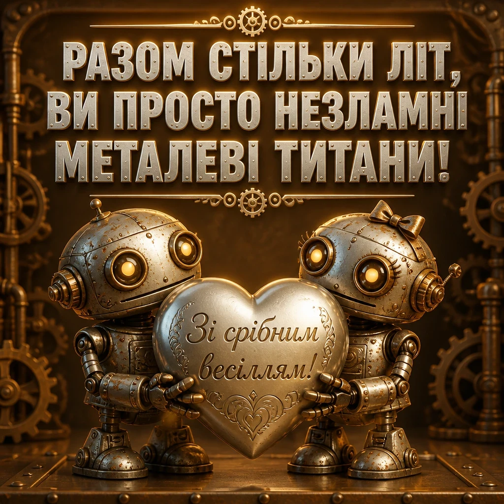 привітання з срібним весіллям