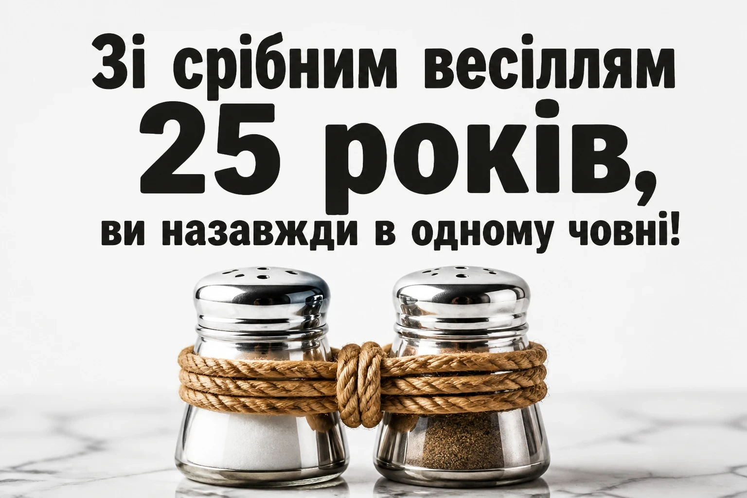 привітання з срібним весіллям