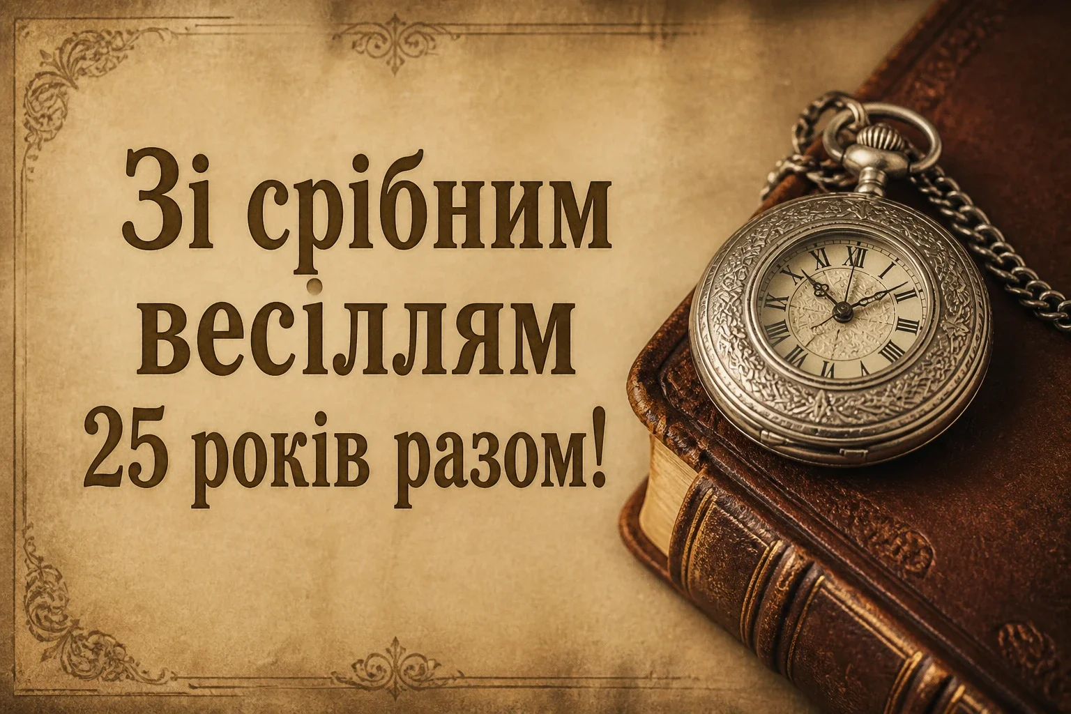 привітання з срібним весіллям