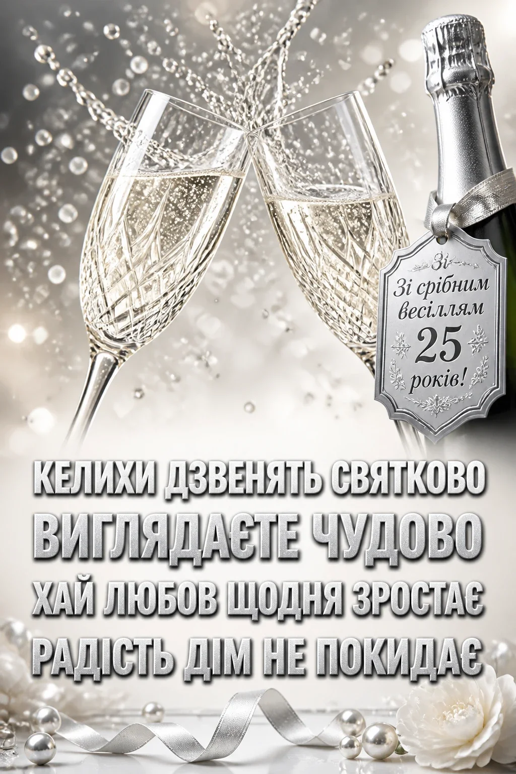 привітання з срібним весіллям