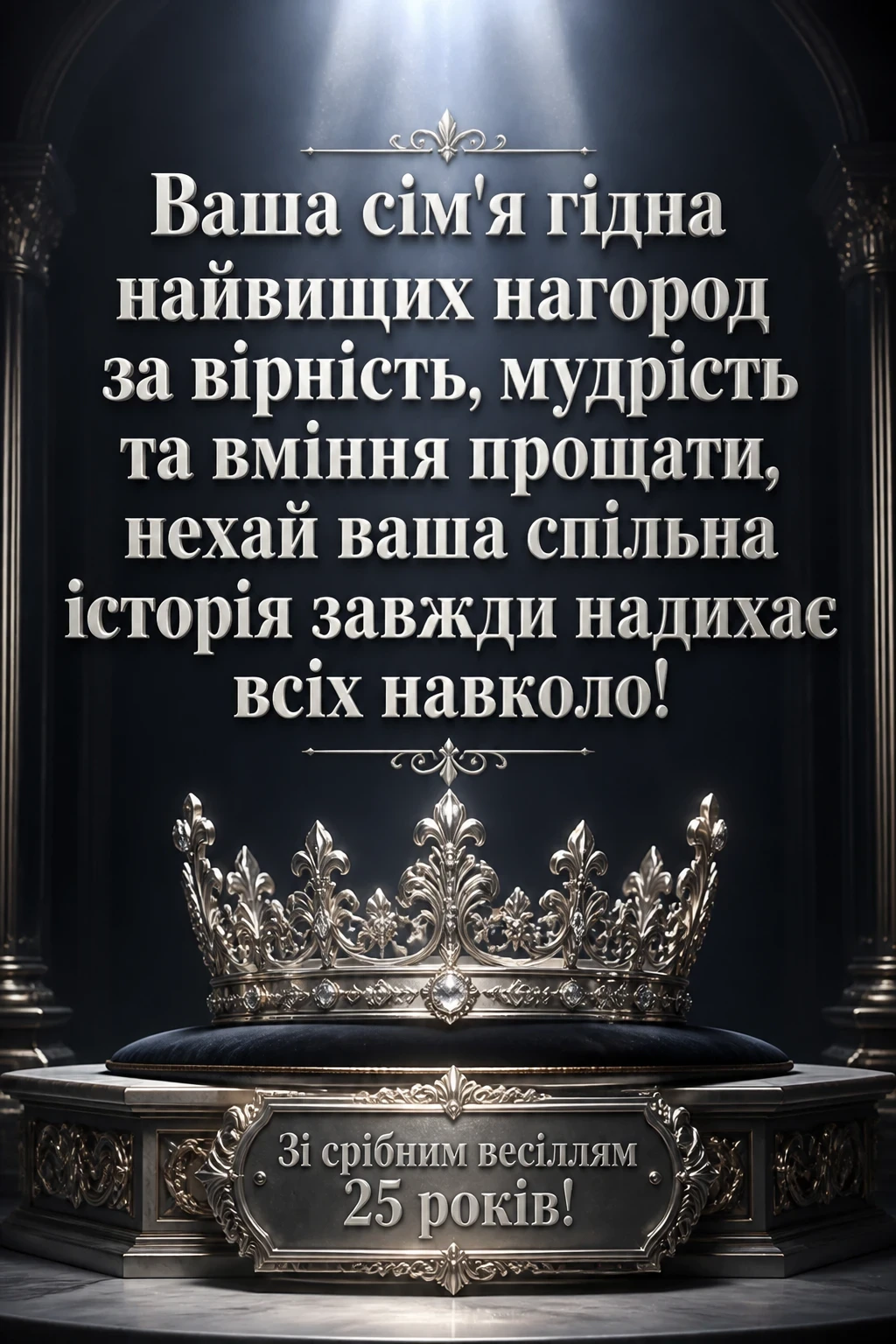 привітання з срібним весіллям