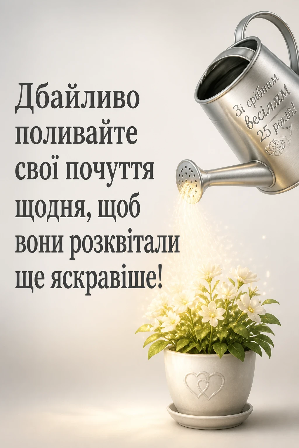 привітання з срібним весіллям