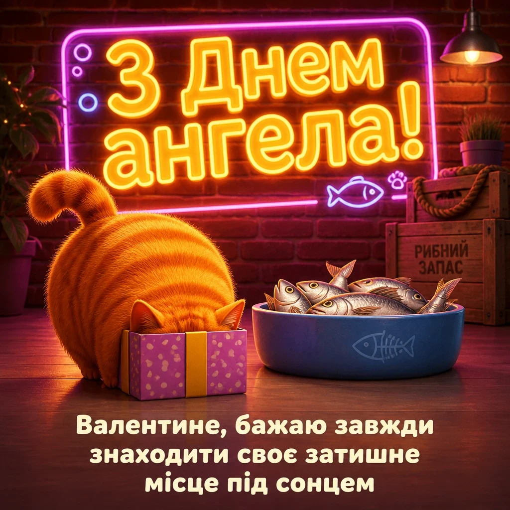 з днем ангела валентин