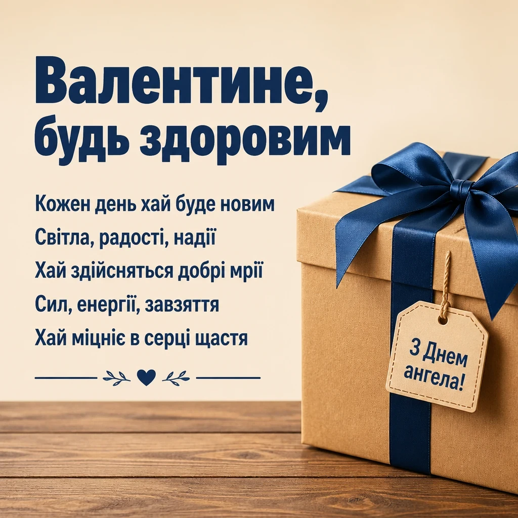 з днем ангела валентин